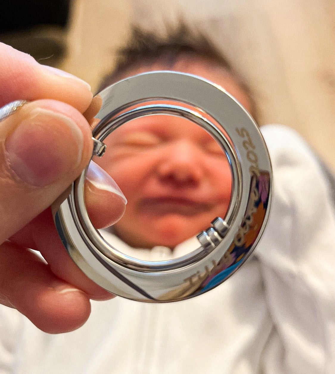 Engraved Stainless Steel 'Forever Linked' Feeding Necklace
