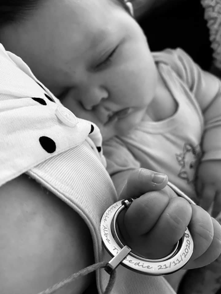 Engraved Stainless Steel 'Forever Linked' Feeding Necklace