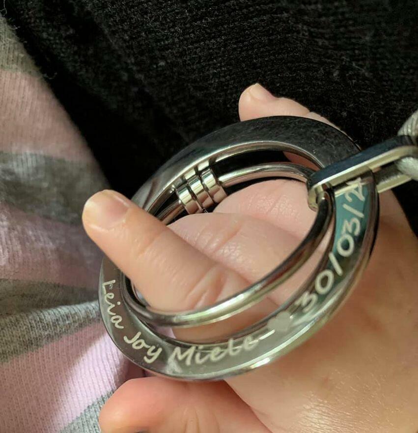 Engraved Stainless Steel 'Forever Linked' Feeding Necklace