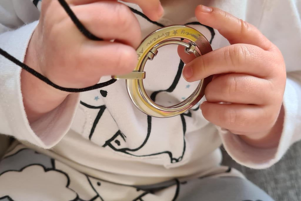 Engraved Stainless Steel 'Forever Linked' Feeding Necklace