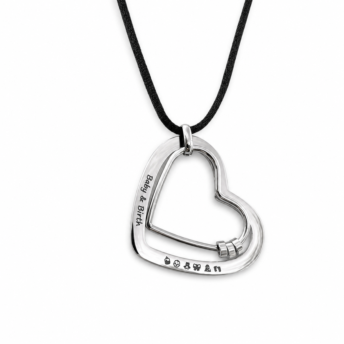 'The Smooth Heart' Engraved Feeding Necklace