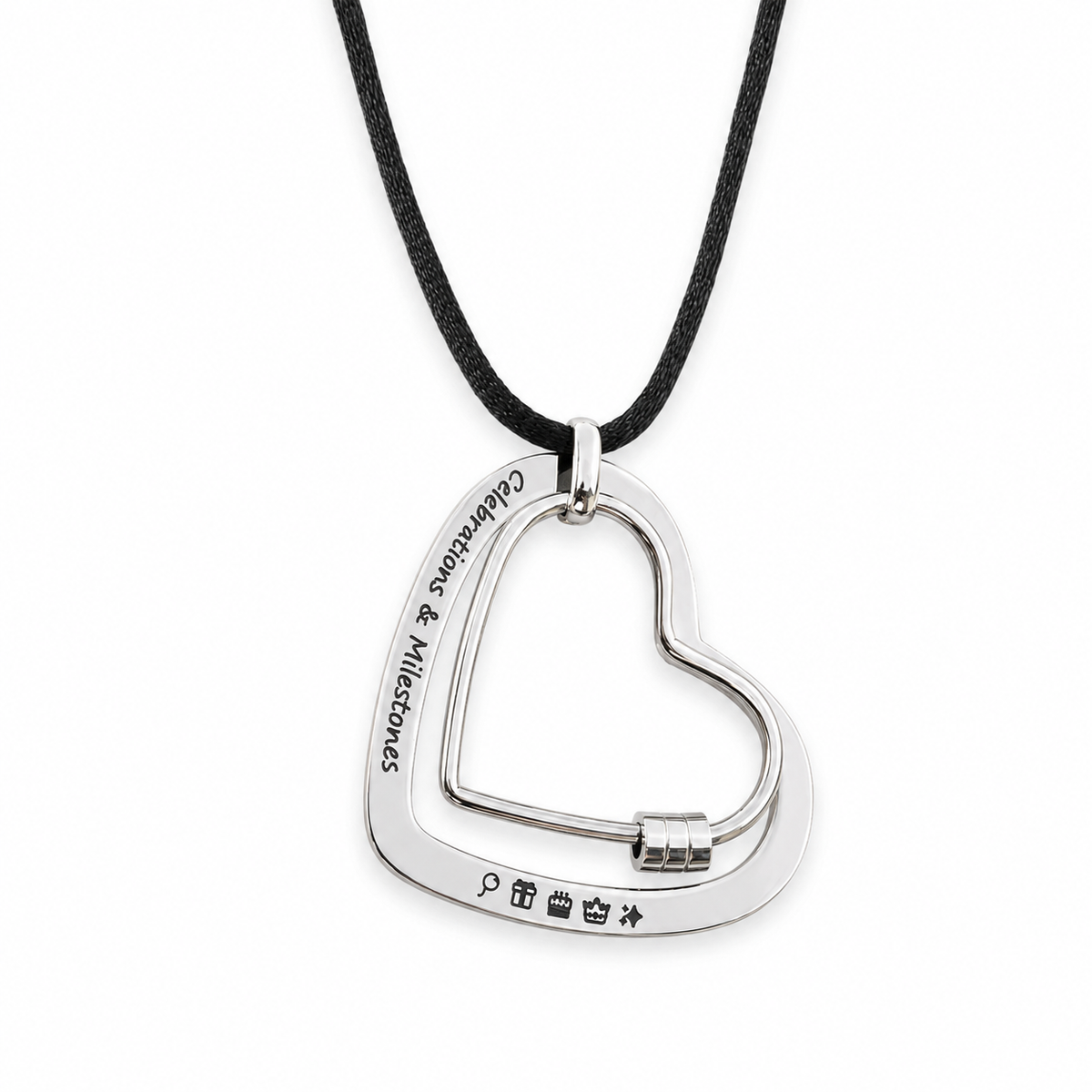 'The Smooth Heart' Engraved Feeding Necklace