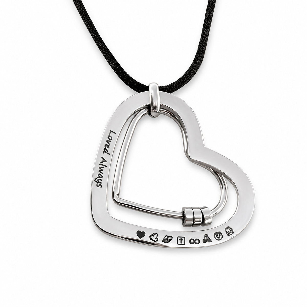 'The Smooth Heart' Engraved Feeding Necklace