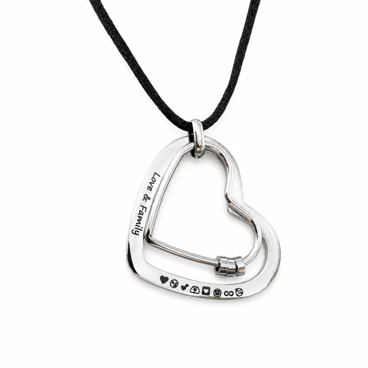 'The Smooth Heart' Engraved Feeding Necklace