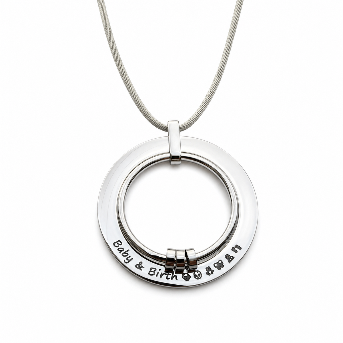 'The Ring' Engraved Feeding Necklace