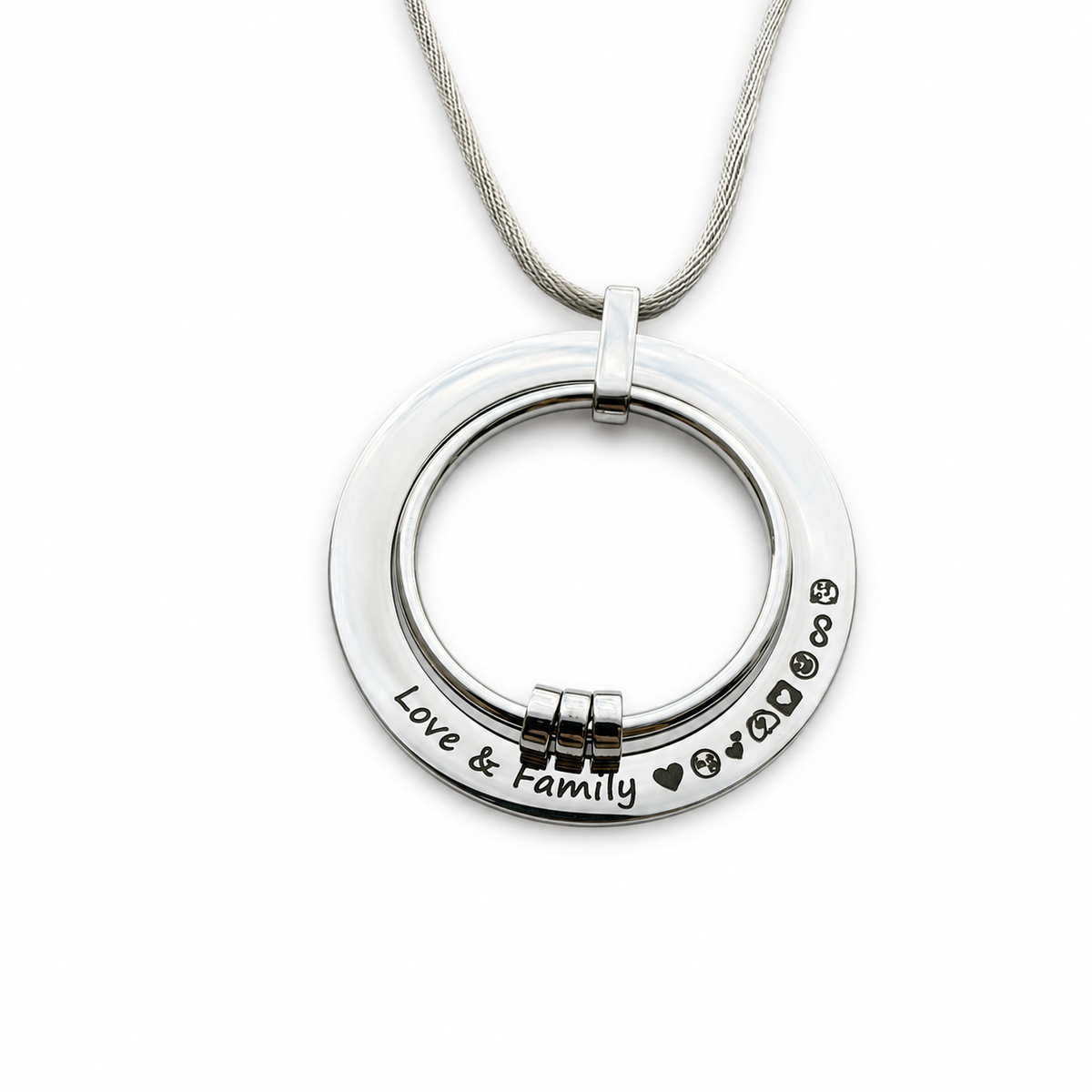 'The Ring' Engraved Feeding Necklace