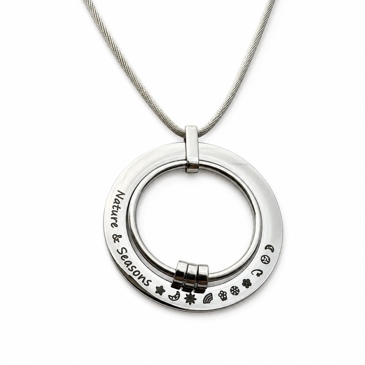 'The Ring' Engraved Feeding Necklace